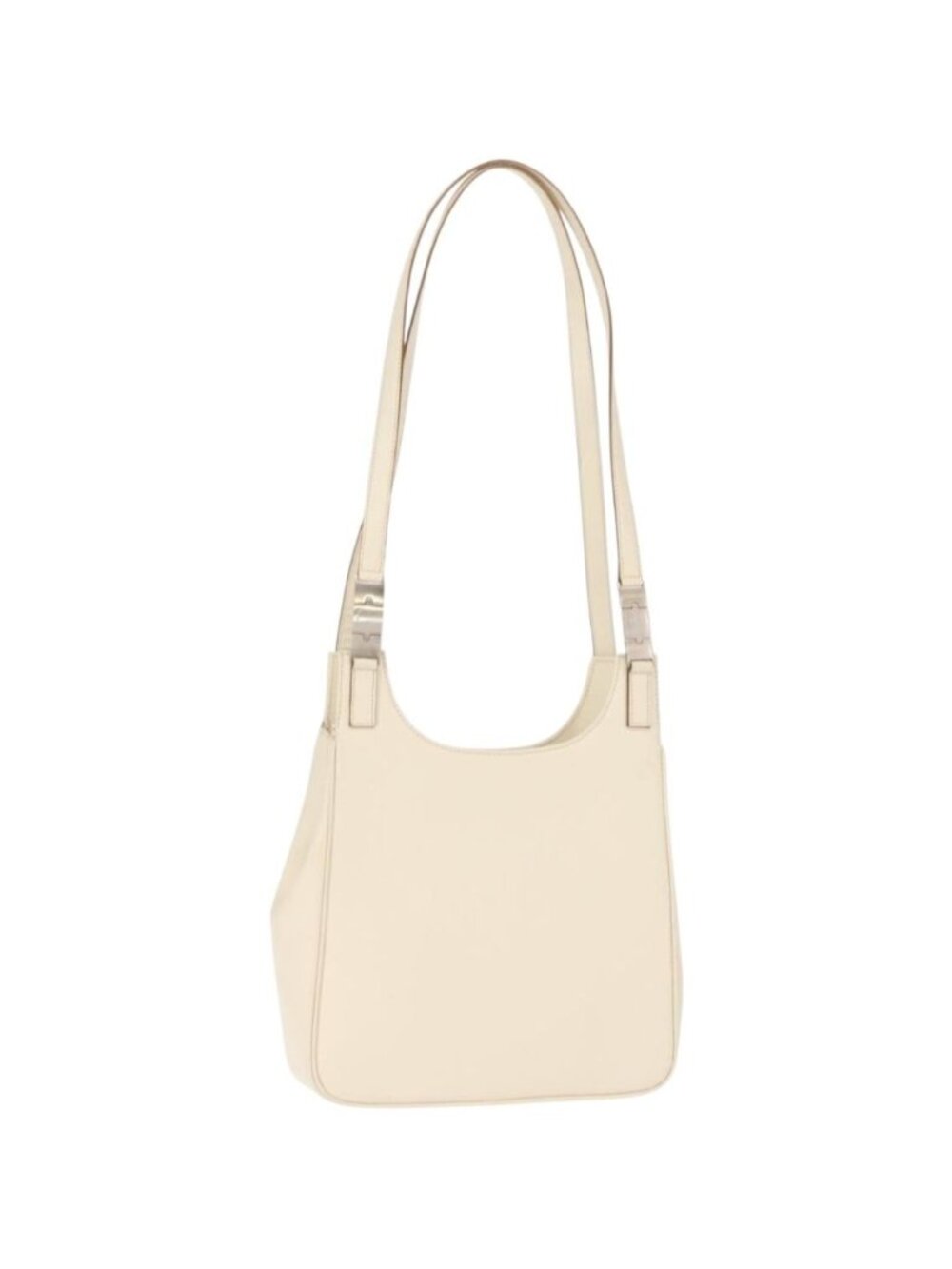 Salvatore Ferragamo Shoulder Bag Leather Black Silver
